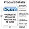Signmission You Must Be 18 Years Of Age To Enter OSHA Notice Sign, Aluminum, 12in W x 18in L, 2PK OS-2PACK-NS-A-1218-V-16916 - alternate 4